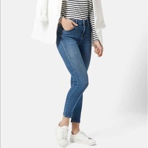 Topshop Cain Moto High Waisted Jeans